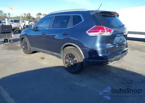 2015 Nissan Rogue Sv z USA, uszkodzony, nr VIN KNMAT2MT9FP552933